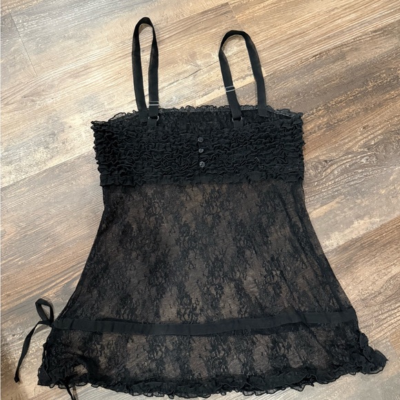 Morgan Taylor Black Lace Top - Picture 2 of 3